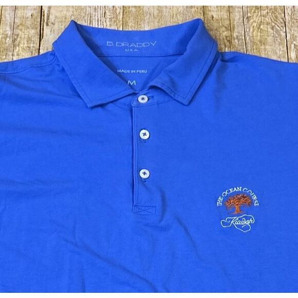 B Draddy Polo Shirt B Draddy Sport Medium The Ocean Course Kiawah Island Golf - Picture 1 of 12